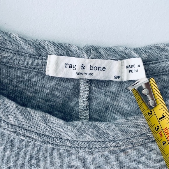 rag & bone New York Tee t-shirt Gray shirt top - Picture 2 of 7